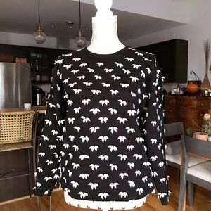 Butterfly Bow Embellished Sweater